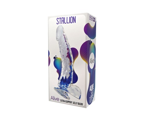 Фаллоимитатор на присоске Stallion Jelly Dildo - прозрачный: интимный товар высокого качества