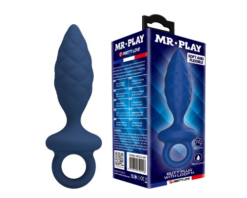 Анальная пробка с кольцом, размер M