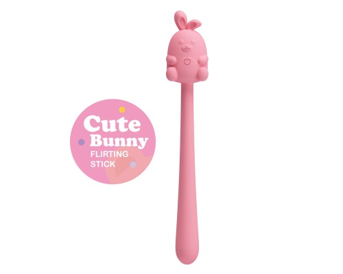 Мини-вибростимулятор Cute Bunny, розовый