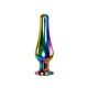 Радужная анальная пробка средняя Rainbow Metal Plug Medium: купить в интернет-магазине