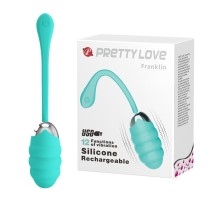 Вибромассажер-яичко PrettyLove Franklin морск.волна