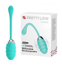 Вибромассажер-яичко PrettyLove Franklin морск.волна