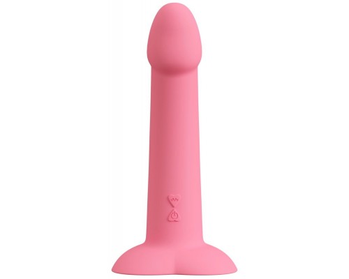 Вибростимулятор на присоске Heart Guy, розовый