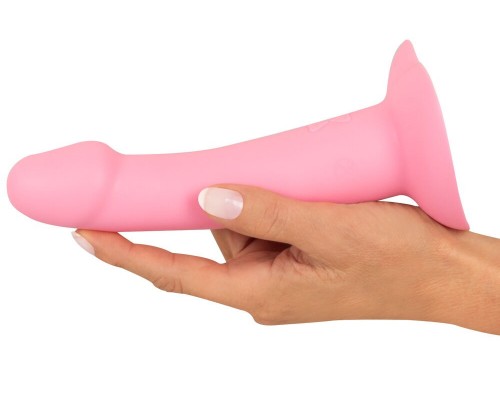 Вибростимулятор на присоске Heart Guy, розовый