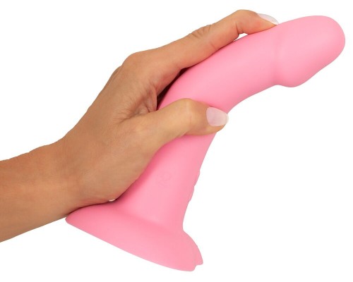 Вибростимулятор на присоске Heart Guy, розовый