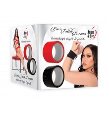 Набор самоклеющихся лент для связывания, красная и чёрная