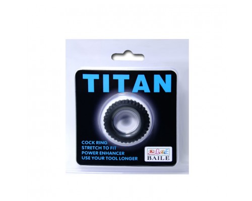 Эрекционное кольцо TITAN с ребрышками - мощный стимулятор для удовлетворения ваших интимных желани