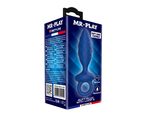 Анальная пробка с кольцом, размер S