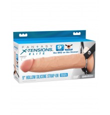 Страпон полый на ремнях 9