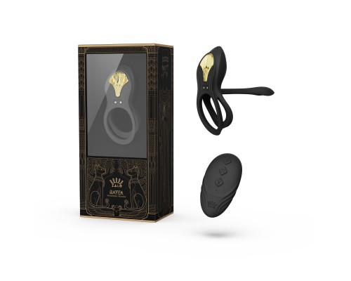Эрекционное виброкольцо с пультом BAYEK, чёрное