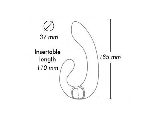 MIYO Гибкий вибростимулятор для клитора и зоны G с двумя моторами - интимный удовольствие вдвойне