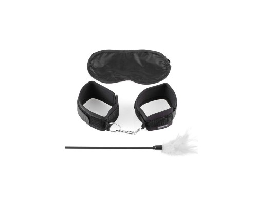 Интимный набор Fetish Fantasy Series Sensual Seduction Kit: наручники, стек с пером, маска