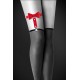 Гартер Bijoux Pour Toi с бантиком красный GARTER WITH BOW RED