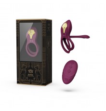 Эрекционное виброкольцо с пультом BAYEK, фиолетовое