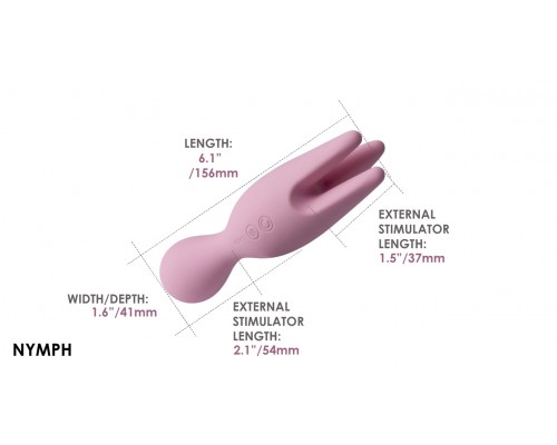 Nymph Универсальный двусторонний вибростимулятор, розовый – идеальный выбор для наслаждения