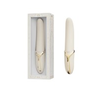 Вибростимулятор с имитацией оральных ласк и функцией нагрева EVE, бежевый