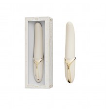 Вибростимулятор с имитацией оральных ласк и функцией нагрева EVE, бежевый