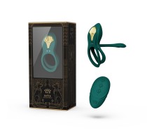 Эрекционное виброкольцо с пультом BAYEK, зелёное