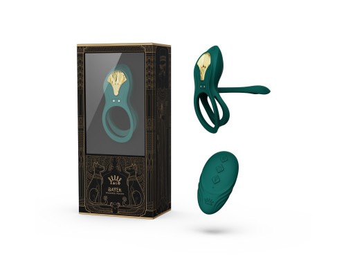 Эрекционное виброкольцо с пультом BAYEK, зелёное