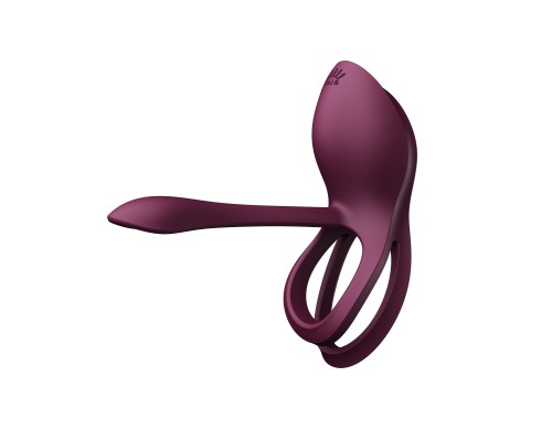 Эрекционное виброкольцо с пультом BAYEK, фиолетовое