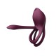 Эрекционное виброкольцо с пультом BAYEK, фиолетовое