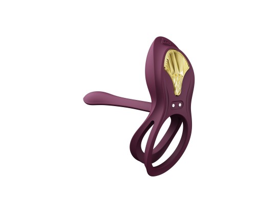 Эрекционное виброкольцо с пультом BAYEK, фиолетовое