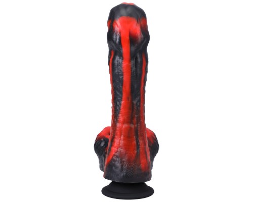 Секс-машина мини на присоске Tendril Thruster, чёрно-красная