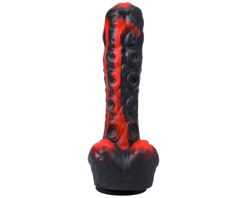 Секс-машина мини на присоске Tendril Thruster, чёрно-красная