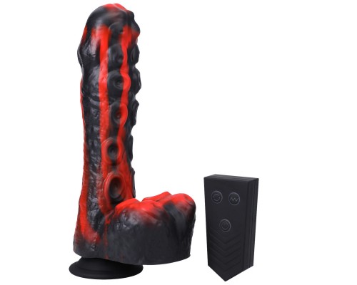 Секс-машина мини на присоске Tendril Thruster, чёрно-красная