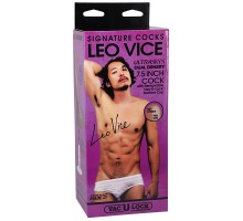 Фаллоимитатор с мошонкой на съемной присоске слепок порно-звезды Leo Vice