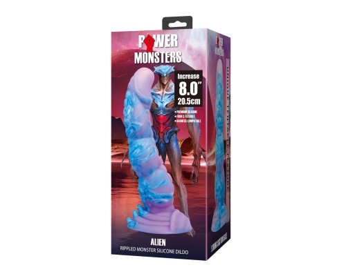 Alien, фаллоимитатор на присоске, серии Power Monsters, 20,5 см