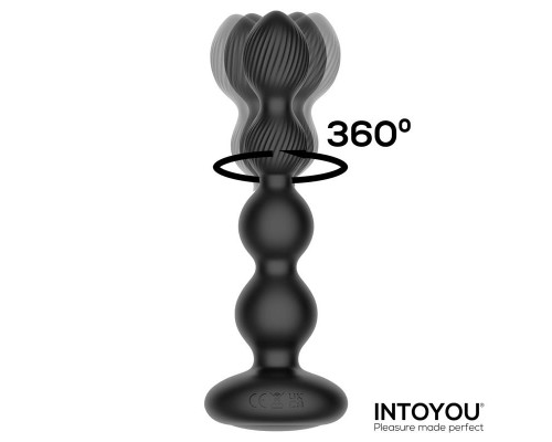 Анальная ёлочка с вибрацией, вращением, с пультом