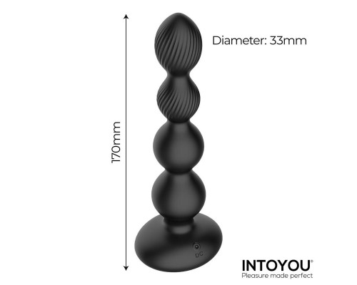Анальная ёлочка с вибрацией, вращением, с пультом
