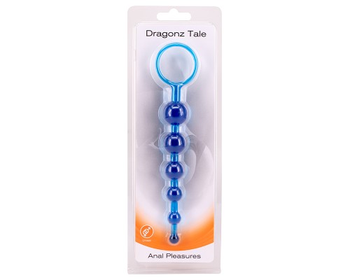 Анальная цепочка синяя DRAGONZ TALE ANAL - нежное удовольствие для экстаза