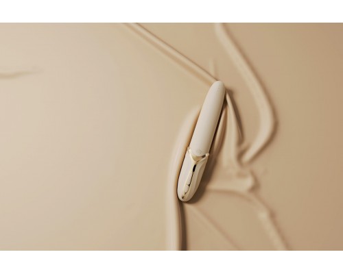 Вибростимулятор с имитацией оральных ласк и функцией нагрева EVE, бежевый