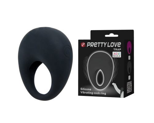 Эрекционное кольцо с вибрацией TRAP - мощное сексуальное удовольствие!