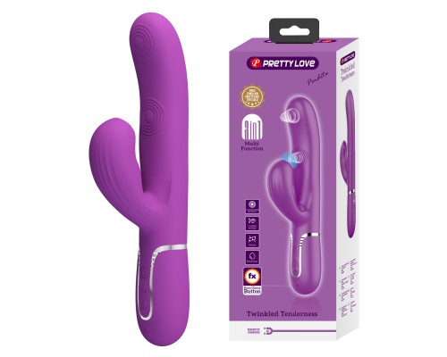 Вибромассажёр-кролик Perdita, 3 в 1