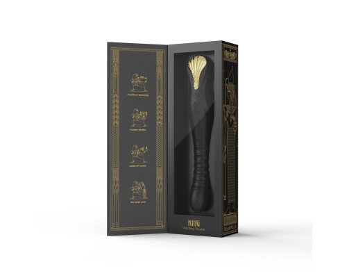 Вибростимулятор с поступательными движениями KING, чёрный
