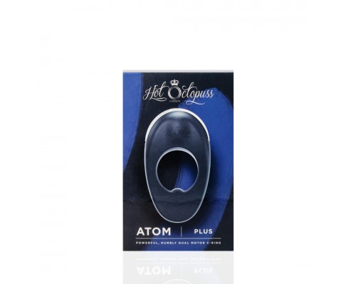 ATOM PLUS Мощное гибкое эрекционное виброкольцо с двумя виброэлементами 