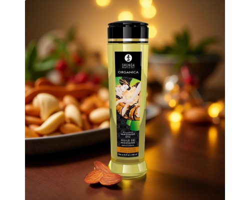 Погрузитесь в сладость с Массажным маслом Миндальная сладость Органика 240 мл