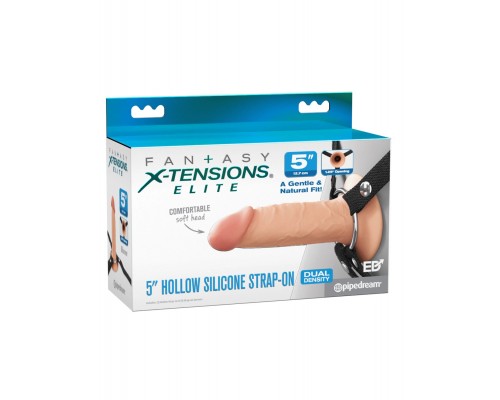 Страпон полый на ремнях 5