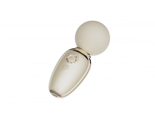 Мини-вибромассажёр с функцией нагрева AVA, бежевый