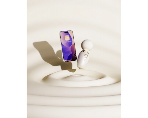 Мини-вибромассажёр с функцией нагрева AVA, бежевый