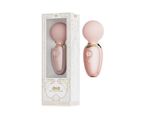 Мини-вибромассажёр с функцией нагрева AVA, розовый
