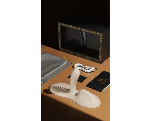 Виброподушка с функцией нагрева FLORA, чёрная