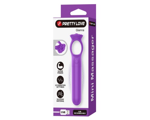 Вибропуля с кольцом Gianna