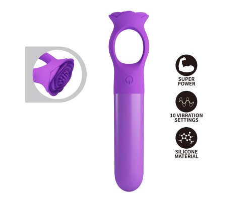 Вибропуля с кольцом Gianna