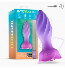 Интерактивная анальная вибропробка с вращением Moxy