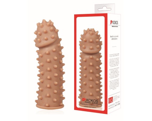 Насадка на фаллос с шипами и бугорками размер M, EXTREME SLEEVE ES.003