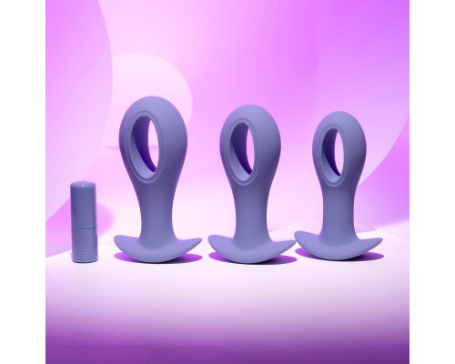 Набор анальных пробок с вибропулей Hole Punch Plug Set